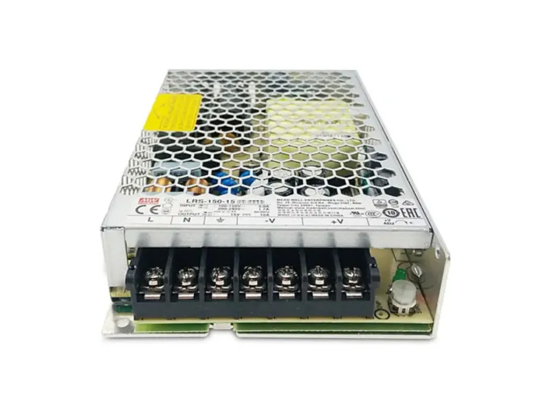 Mean Well power supply, LRS-150-15, 150 watt, 15 valt, 10 AMP, panel mount 150 Watts Computer PSU with 0 SATA Cables