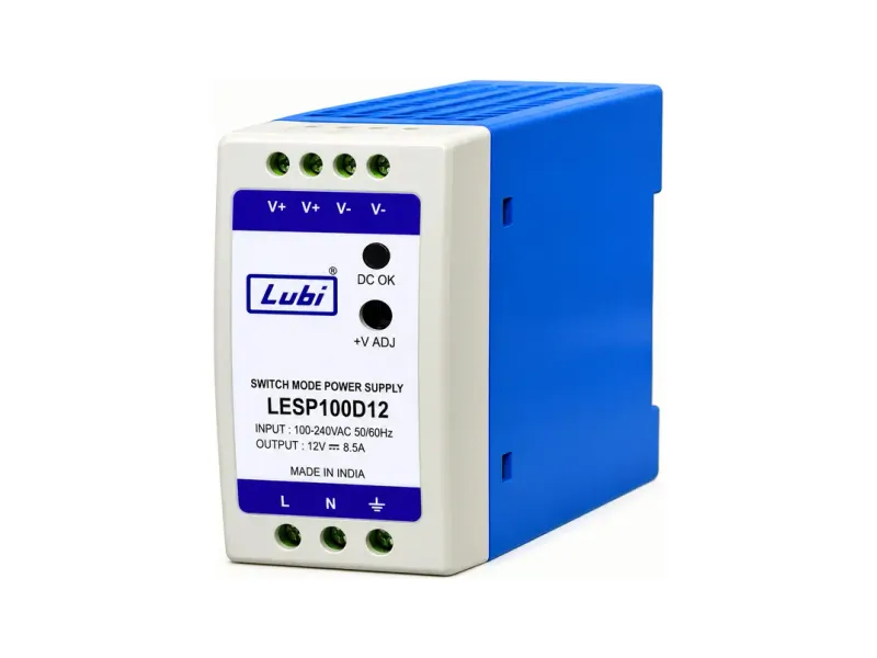 LUBI Switch Mode Power Supply Panel Mount 12 V Single Output 8.3 Amp, LESP100D12 100 Watts Computer PSU with 0 SATA Cables