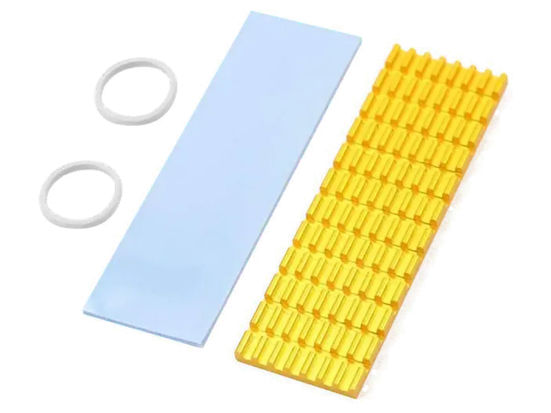 Etzin M.2 NGFF NVMe 2280 PCIE Silicone Thermal SSD Aluminum Cooling Pad EPL-1037PC Cooling Pad