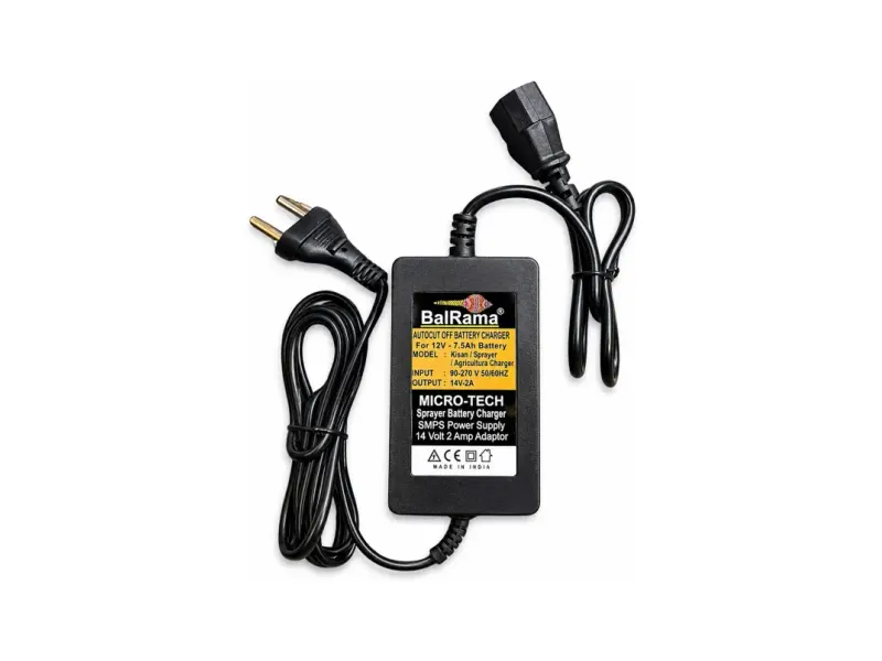BALRAMA 12V 2A Battery Operated Spray Machine Charger Agriculture Sprayer Pump Charger 24 Watts Computer PSU with 2 SATA Cables
