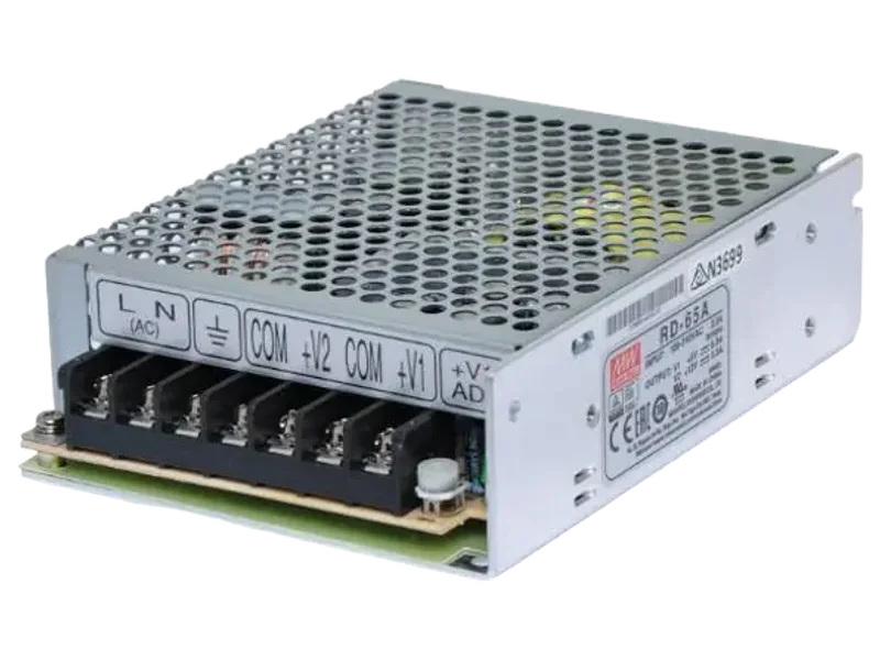 Mean Well power supply, RD-565B, 65 watt, 5V/6A 12V/3A, panel mount 65 Watts Computer PSU with 0 SATA Cables