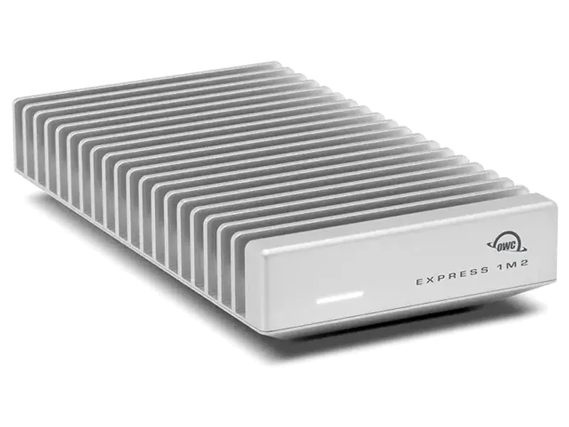 OWC Express 1M2 80Gb/s Portable NVMe SSD USB4 (Thunderbolt Compatible/USB-C) Ultra Fast External SSD Drive with Aluminum Heat Sink Enclosure (Enclosure Only)