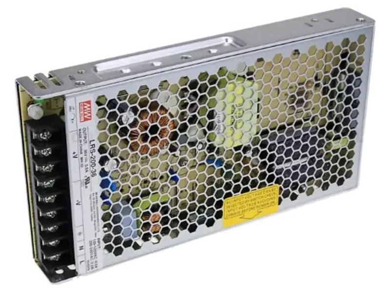Mean Well SMPS, 36 Valt, 5.9 AMP, LRS-200-36, panel mount 200 Watts Computer PSU with 0 SATA Cables