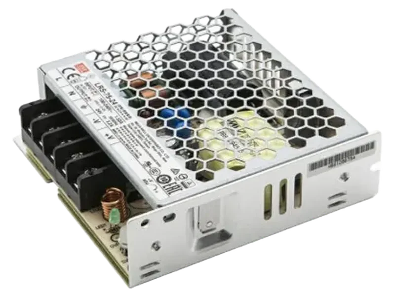 Mean Well power supply, LRS-75-24, 75 watt, 24 valt, 3.2 AMP, panel mount 75 Watts Computer PSU with 0 SATA Cables