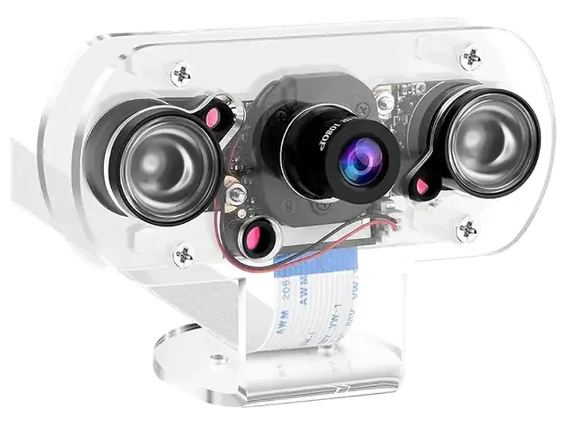 REES52 Raspberry Pi 4B Camera with Holder and Cable IR Camera Module 75 Degree 5MP OV5647 Webcam Automatically Switching Between Day Vision and Night Visio for Raspberry Pi 4B 3B+ 2B+ Zero and Zero W