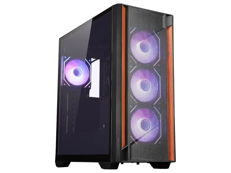 Zebronics Premium Gaming Cabinet, Mid-Tower, EATX/ATX, Upto 360mm AIO Support, 4 Infinity Mirror ARGB Fans, Side Tempered Glass, USB 3.0, 2X USB, Magnetic Dust Filter (Spectra, Black)