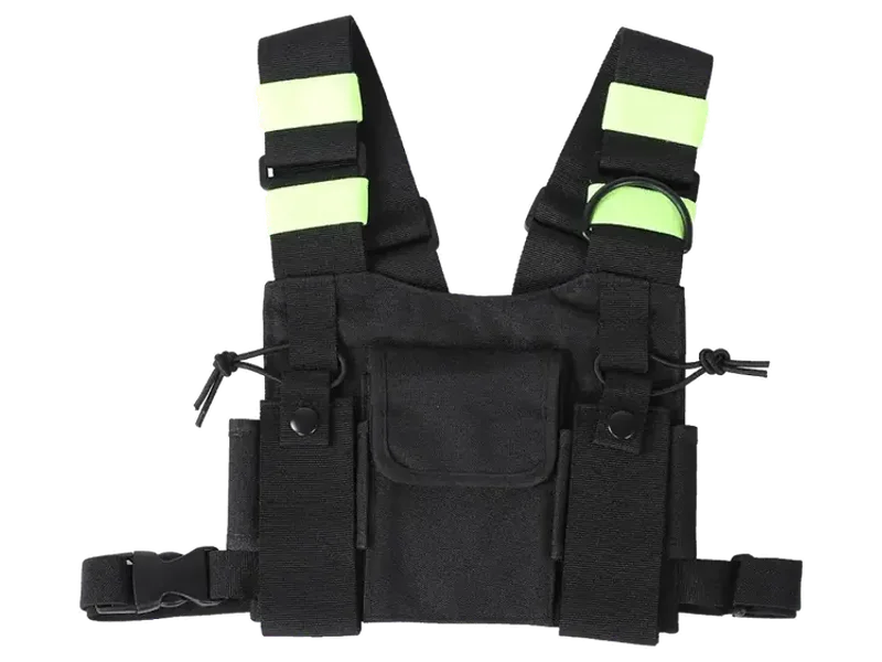 Chest Harness Pack, Chest Harness Pouch Skin Friendly Washable Reusable Adjustable Wear Resistant for UV-5R 82 9R XR