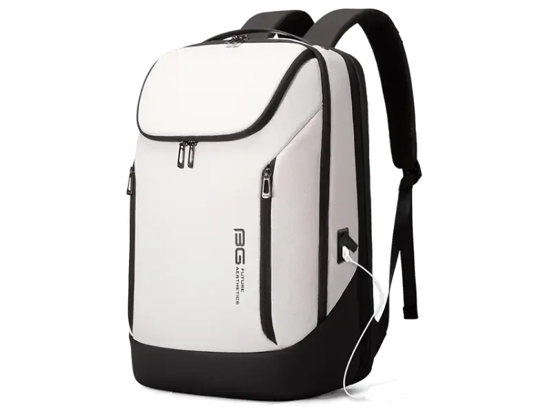 BANGE Business Smart Backpack Waterproof fit 15.6 Inch Laptop Backpack with USB Charging Port,Travel Durable Backpack
