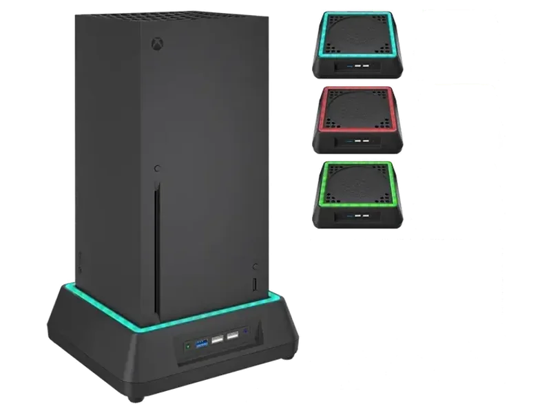 Cooling Fan for Xbox Series X Mviioe Xbox Series X Cooling Stand with LED Indicator, Extra Big Turbo Fan, USB 2.0 Ports (Only Compatible with Xbox Series x)
