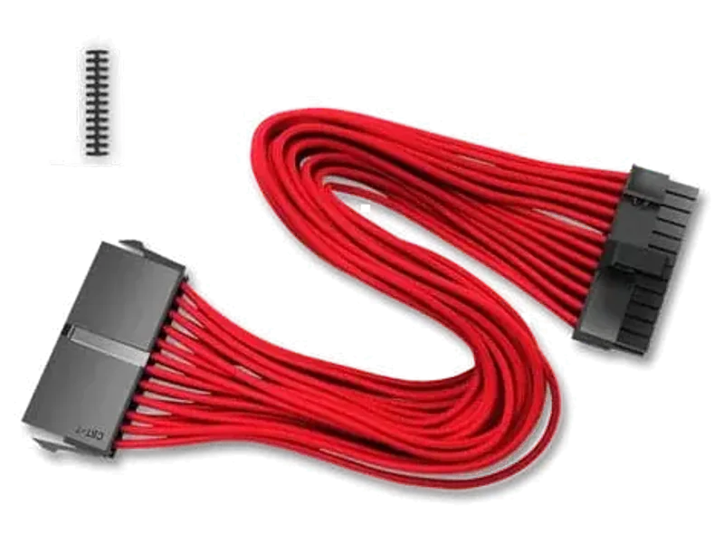 DEEPCOOL EC 300 PSU Extension Cable (Red) (24 Pin)