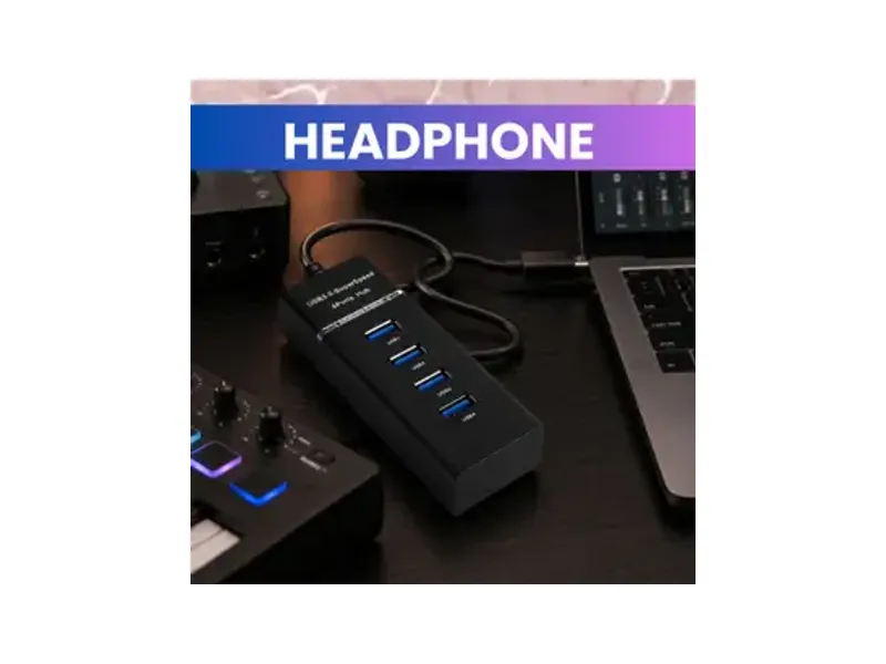 FRONY USB Hub 3.0, 4-Port High-Speed Data Expansion Hub for Laptop EX447 USB Hub 3.0, 4-Port High-Spee...