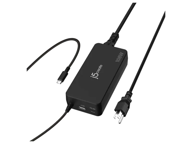 J5CREATE 108W 3-PORT PD USB-C SUPER CHARGER