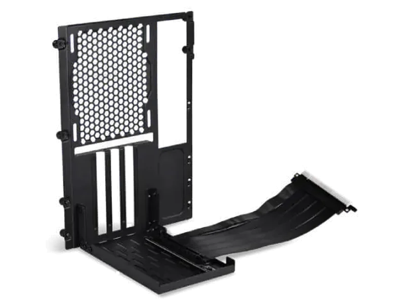 LIAN LI O11D-Mini (PCI-E 4.0 X16) Vertical GPU Bracket Kit With 200mm Riser Cable For O11D Mini (Black)