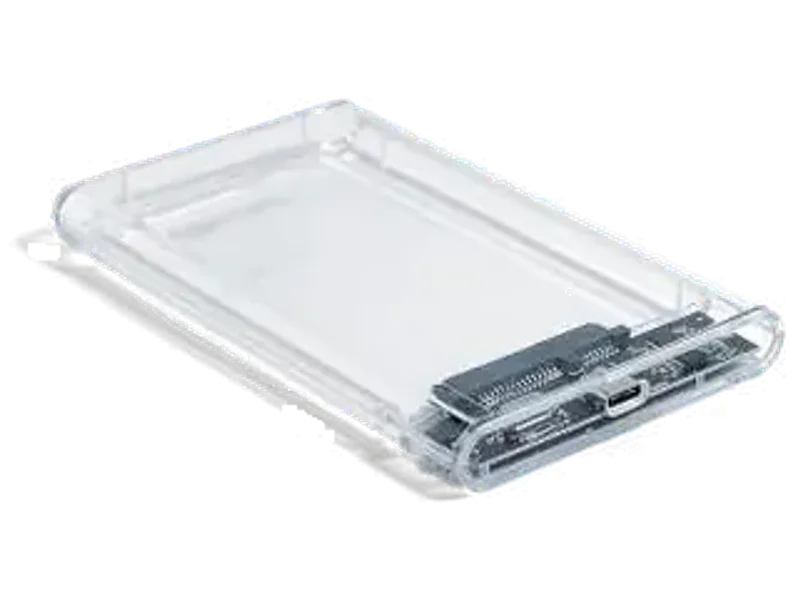 LINKKRAFT Enclosure Transparent Case, USB 3.0 to SATA Tool-Free External Hard Disk Case 2.5 inch Shock...