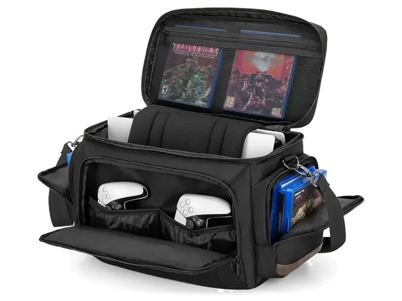 LoDrid Protective Gaming Bag for Gaming Accessories, black, Fashion