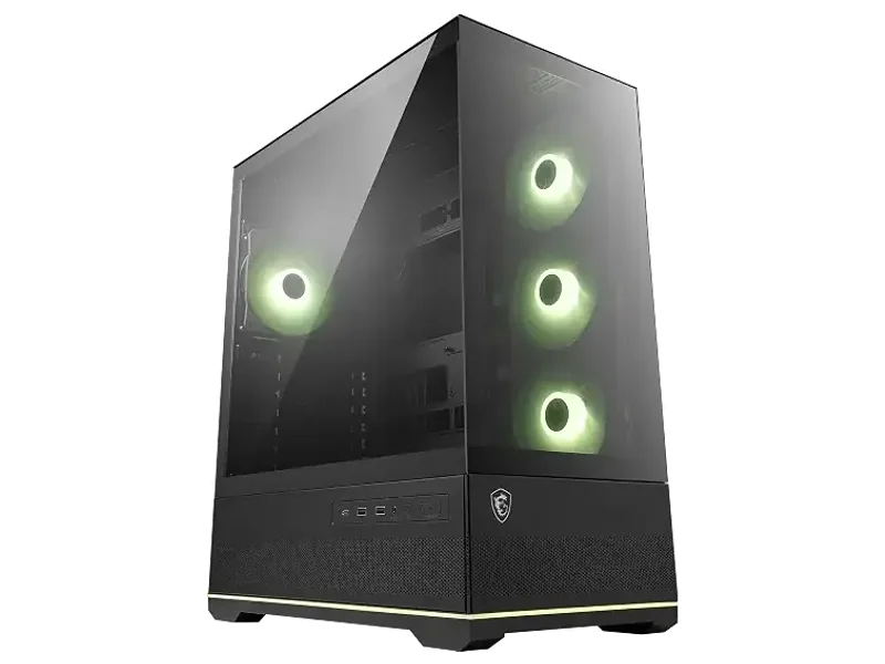 MSI MAG PANO 110R PZ - Mid-Tower Gaming PC Case - Supports up to 400 mm GPU in Length, Removable Dust Filters, USB 20Gbps (Type-C), Back-Connect ATX & Micro-ATX Motherboard Support