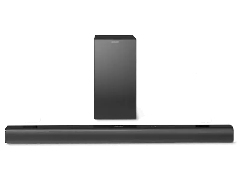 PHILIPS AUDIO TAB4519/94 5.1CH SOUNDBAR WITH WIRELESS SATELLITES AND SUBWOOFER, BASS BOOST, 150W RMS OUTPUT, HDMI ARC, OPTICAL, BLUETOOTH V5.0, WALL MOUNT AND AUX-IN FOR EASY CONNECTION (BLACK)