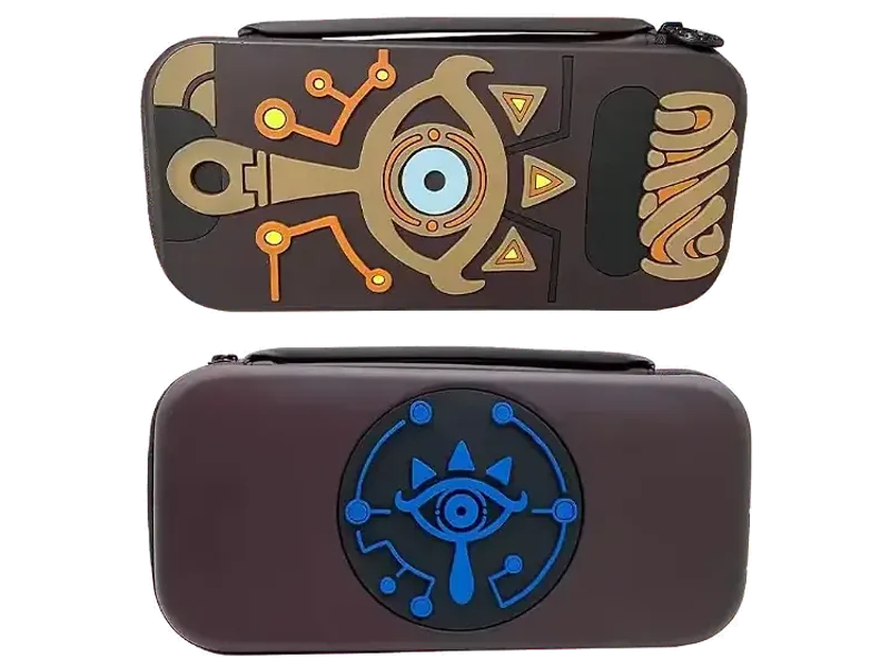 PSS Travel Case For Switch Storage Pouch Portable Carry Case Bag Protective Hard Shell Compatible for Switch OLED/All Switch Console with Game Card Slots (Switch Accessories) (Zelda B Wild)