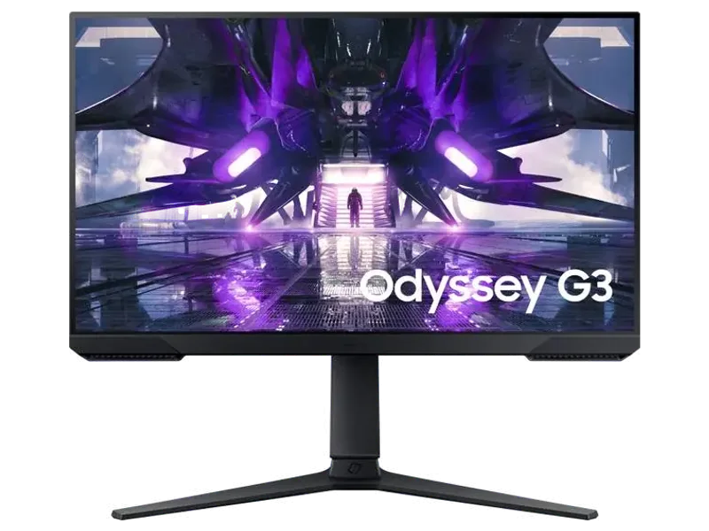 Samsung Odyssey G3 60.96 cm (24 inch) Full HD LED Backlit VA Panel with Height Adjustable Stand, Eye Saver Mode, 3-Sided Borderless Display Flat Gaming Monitor (LS24AG320NWXXL/LS24AG322NWXXL)