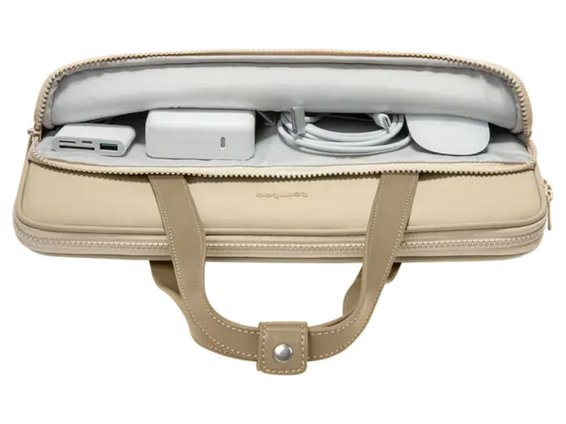 TOMTOC VERSATILE-A12 LAPTOP SHOULDER BAG 13.5-14 INCH-KHAKI