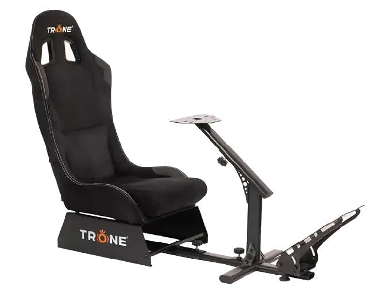 TRONE RS-1 Sim Racing Cockpit Bundle with ViewPoint Monitor Stand & SteadyMat Floor Mat