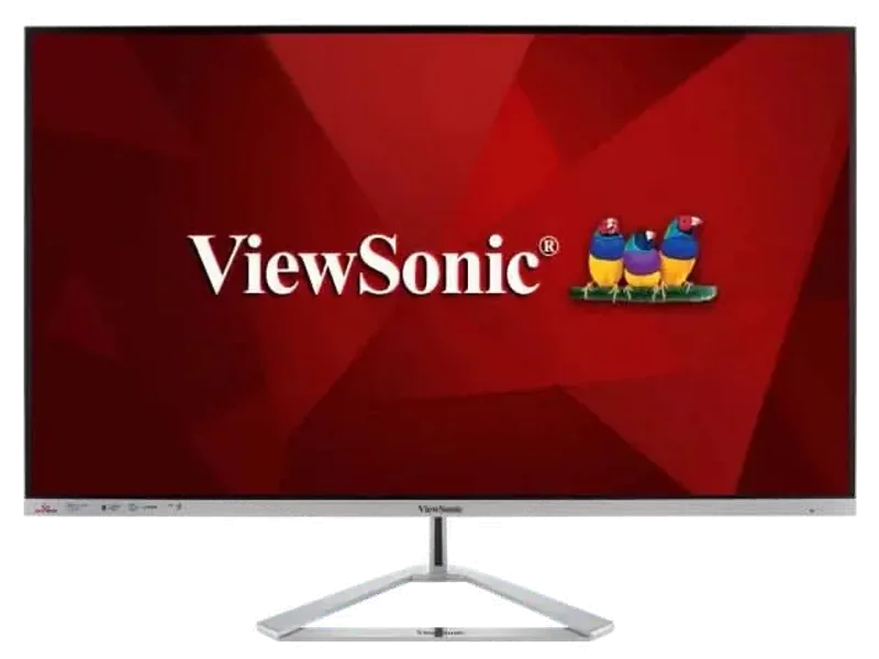 VIEWSONIC GAMING 32 INCH FHD HDR10 IPS SRGB 104%, WITH SLIM BEZEL, METALLIC TRIANGLE SLIVER STAND, DUAL SPEAKER, 75HZ, EYE-CARE, FLICKER FREE HDMI, DISPLAY PORT- VX3276-MHD-3