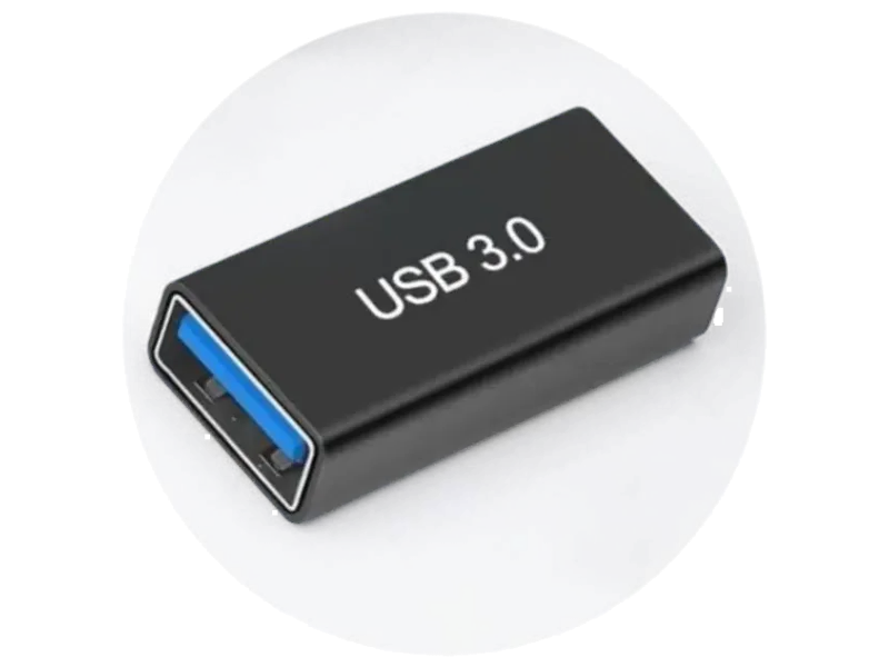 ZENIFY USB Female to USB Female Connector USB to USB Adapter Coupler 3.0 female usb 3.0 Cabinet with USB 2.0 and USB 3.0 Ports Compatible with Computer