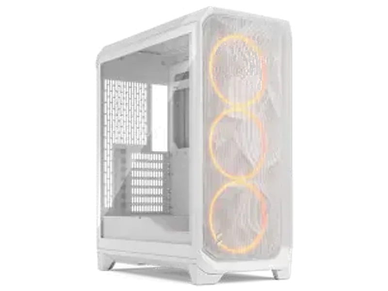 Fractal Design Meshify 3 White RGB TG Clear Tint Mid-Tower Case (FD-C-MES3A-07)