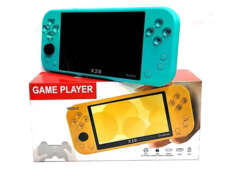 Clubics X20 5.1 inch PSP Gaming Console 8GB Memory 15000+ HD Games - Green HD Edition