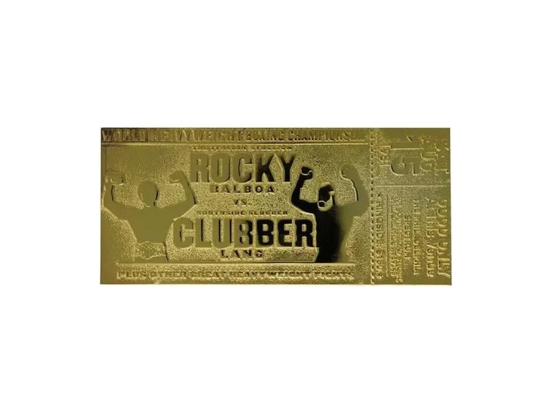 Fanattik Difuzed Rocky III - 24k Gold Plated Ticket Collector
