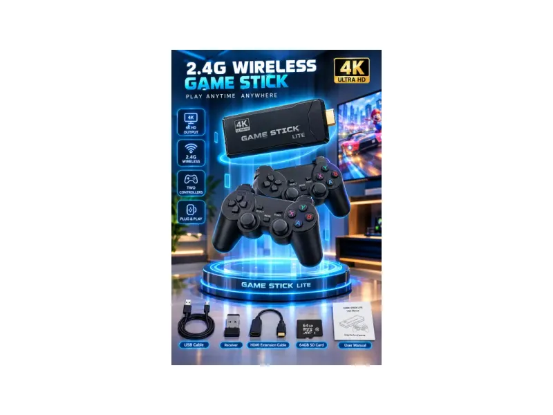 StyleNeste M8-4K-WIRELESS 64 GB with 30000+ Built-in Retro & Classic Games
