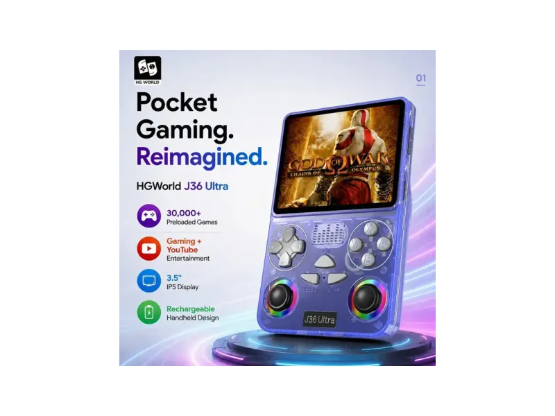 J36 Ultra Video Game Player 30000+ Retro Pocket YouTube IPS RGB Handheld Console