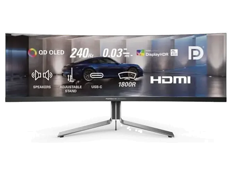 AOC Agon 49, QD -OLED , 240 Hz , 0.03 MS , 1000 cd/m² , USB-C ( 90 W ) , KVM Switch , HDMI 2.0 x 2, DP 1.4 x 2, USB-3.2 x1