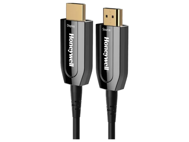 Honeywell HDMI AOC 2.1 Complaint 30 Meters, Transmission Speed of 48GBPS, Supports UHD Resolution of 8K@60Hz, Male-to-Male, High-Speed Fiber Optics Cable, Compatible with TV, Gaming Console, Black