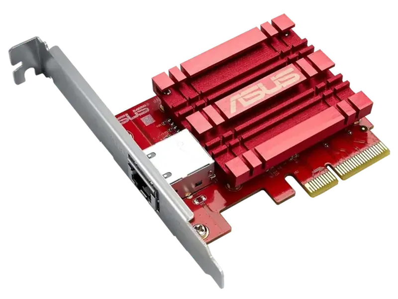 ASUS XG-C100C 10G BASE T PCIE NETWORK ADAPTER, RED