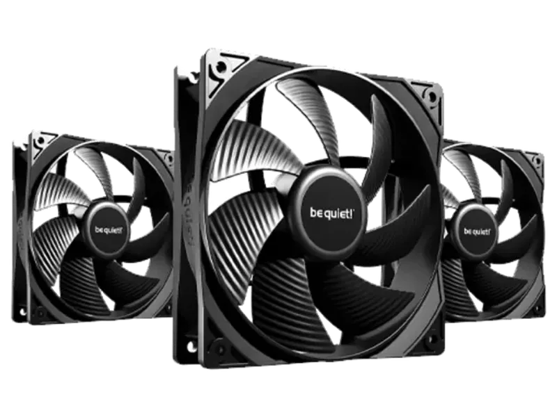 BE QUIET Pure Wings 3 140mm Non-RGB PWM High Speed Cabient Fan ( Black ) ( Triple Pack )