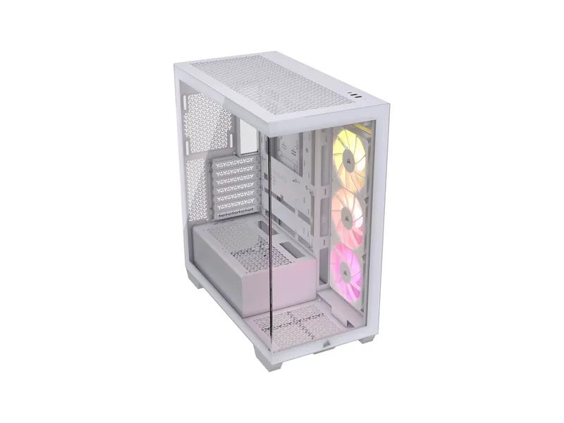 CORSAIR 3500X ARGB TEMPERED GLASS MID-TOWER, WHITE