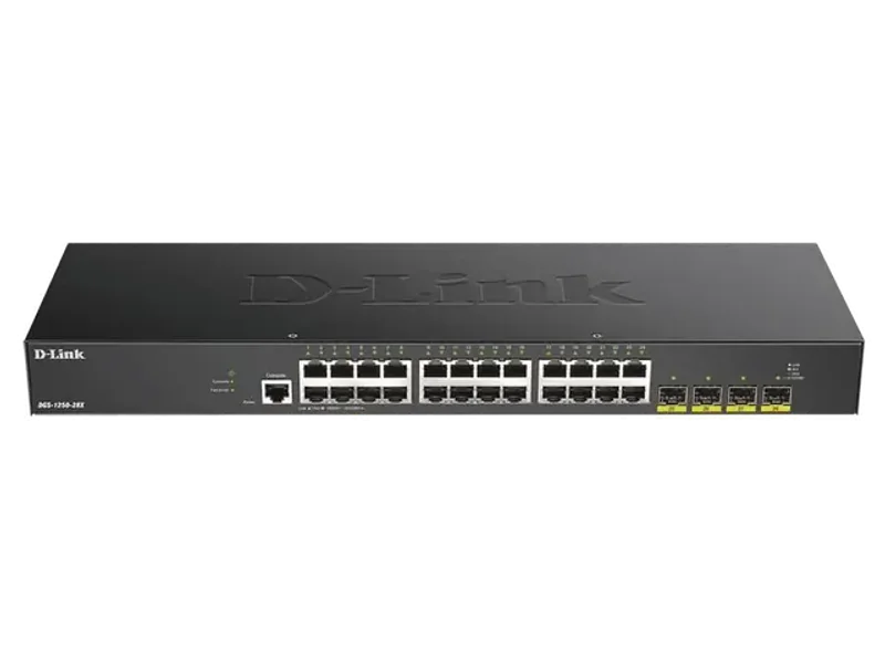 DLINK DGS-1250-28X 28 PORT SMART MANAGED GIGABIT LAYER 2 SWITCH WITH 4 PORTS 10G SFP+ PORTS