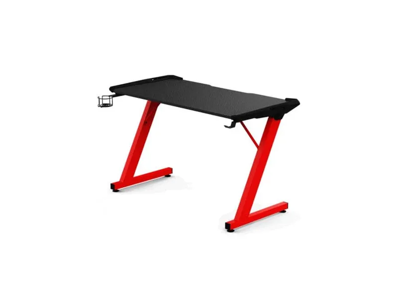 GAMDIAS Daedalus E2 Gaming Desk (Black-Red)