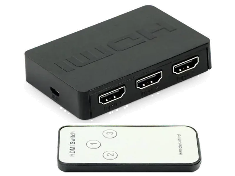 RAJ MOBILE AND ELECTRIC TV-out Cable HDMI Switch With Remote GT5297_RMAE