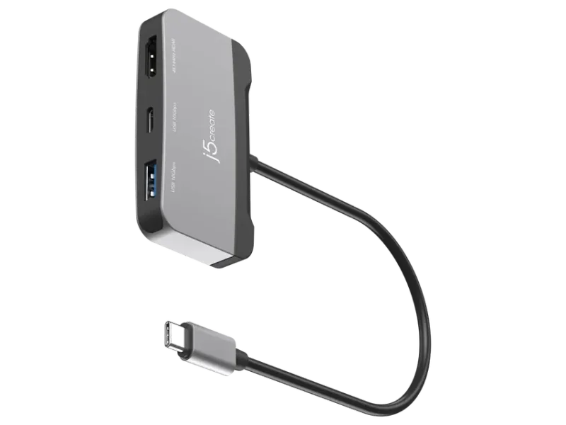 J5CREATE USB-C TO HDMI 4K144HZ & 2 X USB 3.2 WITH POWER DELIVERY 100W