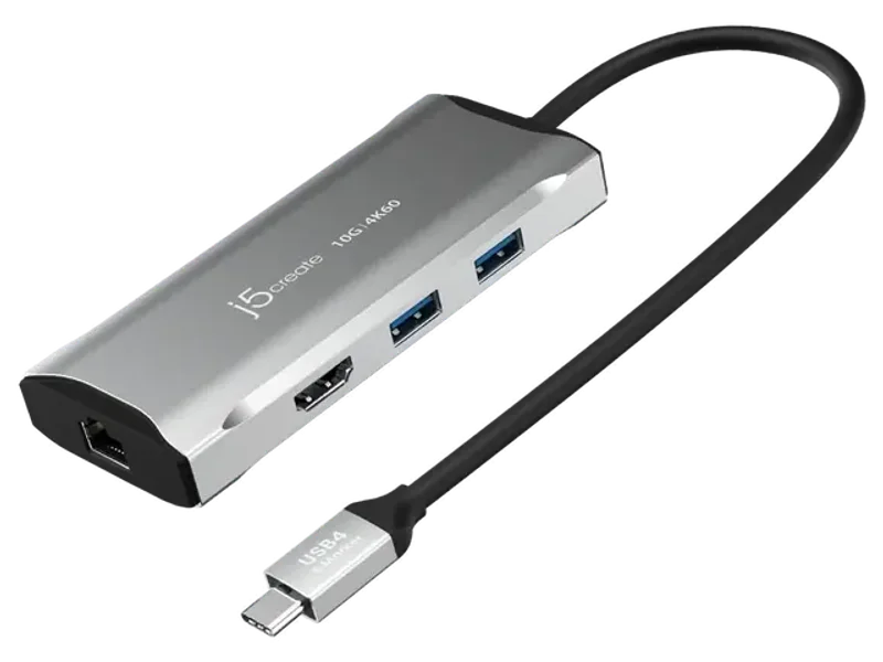 J5CREATE GEN 2 4K60 ELITE USB-C 10GBPS TRAVEL DOCK