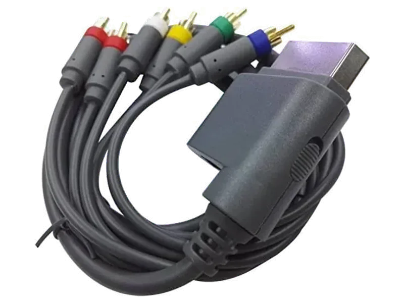 fdealz TV-out Cable HD TV Component Composite Audio Video AV Cable Cord for Microsoft Xbox 360,