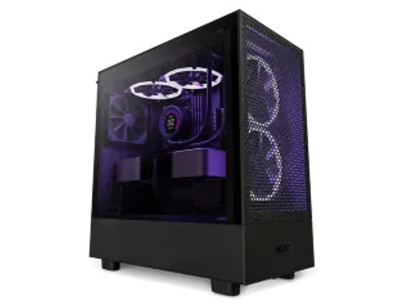 NZXT H5 Flow Compact Mid-tower Airflow Case - Black (CC-H51FB-01)