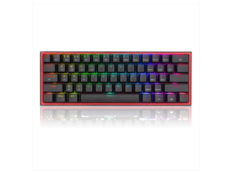 REDRAGON K616 FIZZ BLACK (WIRED/WIRELESS/BT) RED SWITCH