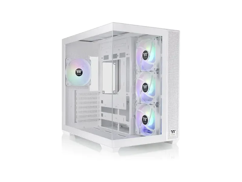 Thermaltake View 380 TG ARGB Snow/White/Win/SPCC/Tempered Glass*2/120mm ARGB Lite White Fan*4/Brown Box