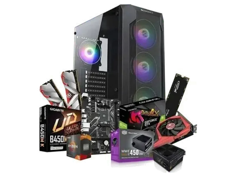 ASSEMBLEX CORA G CORE i7 7TH intel core i7 7TH GEN (16 GB RAM/AMD radeon rx 580 8gb Graphics/4 TB Hard Disk/256 GB SSD Capacity/Windows 11 Pro/8 GB Graphics Memory) Gaming Tower