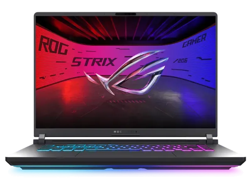 ASUS 2025 STRIX G16, ARL HX CORE ULTRA 9/ RTX5060- 8GB/ 16G/ 1T/ 16-INCH 2.5K (2560 X 1600, WQXGA) 16:10 ASPECT RATIO 240HZ/ 0/ 90WHRS, 4S1P, 4-CELL LI-ION/ WINDOWS 11 HOME - ASUS RECOMMENDS WINDOWS 11 PRO FOR BUSINESS/ MCAFEE 1 YEAR/ GREY