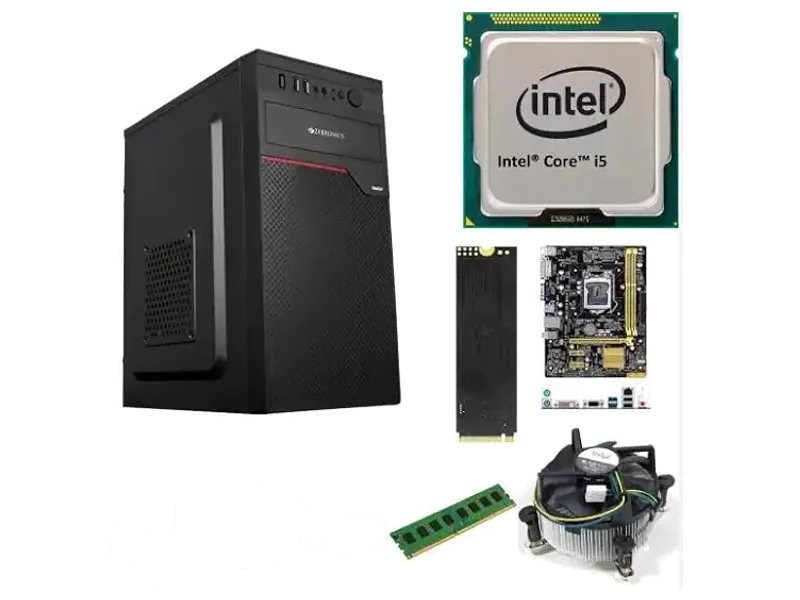 Assembled Desktop PC | Core i5 3RD Gen | 8GB RAM | 128GB SSD | Windows 10 Installed | WiFi Dongle | HDMI & VGA | USB 3.0 | Ethernet | Integrated HD Graphics