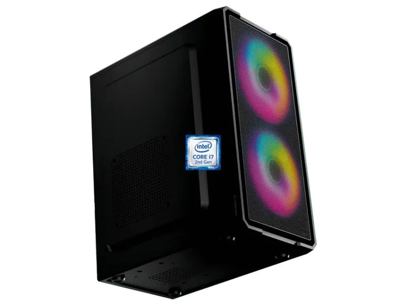 JDS LABCARES Core i7 -2600 Processor [4 Cores, 8 Threads, 8MB Cache, Up to 3.80 GHz] [AEP-N5] Intel Core i7-2600 Quad Core Processor | Gaming Computer with RGB Fans (8 GB RAM/Intel Ultra HD 2000 Graphics/256 GB SSD Capacity/Windows 11 Pro) Mini Tower with MS Office